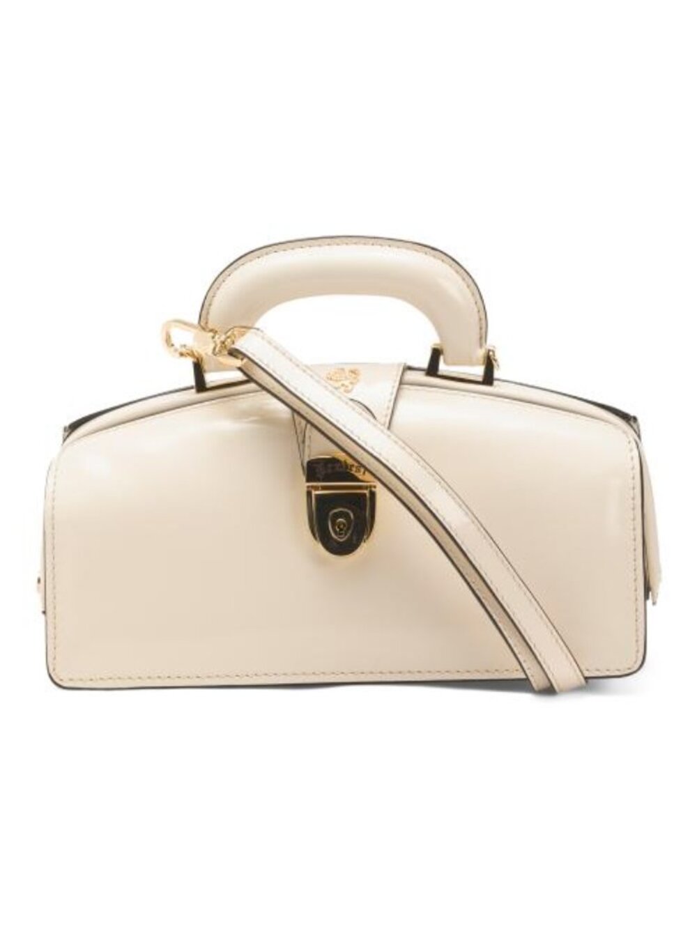 PRATESI Made In Italy Leather Doctor Bag With Padded Handle